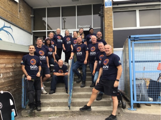 SGN Volunteers Transform Outdoor Spaces at BTA Midfield
