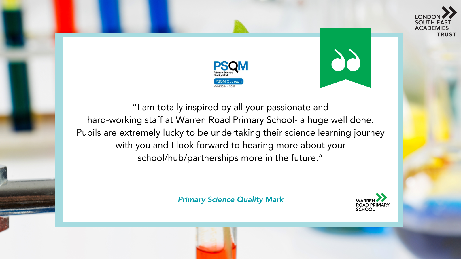 PSQM Mark Warren Road Primary School